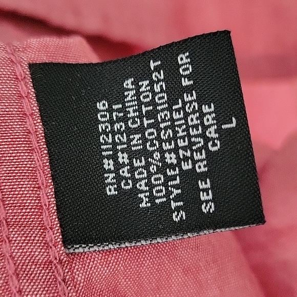 Ezekiel short sleeve button up, red, size L - Picture 6 of 6